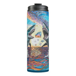 Bouteilles Isothermes Glamour Chomp-Shark Dressage pour les gemmes brill