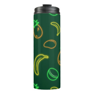 Bouteilles Isothermes Gobelet à motif de fruits tropicaux néon