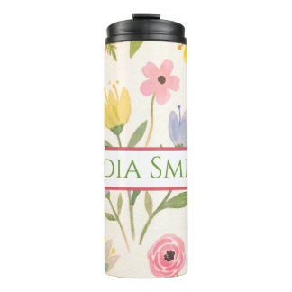 Bouteilles Isothermes Gobelet personnalisé avec motif floral pour boisso