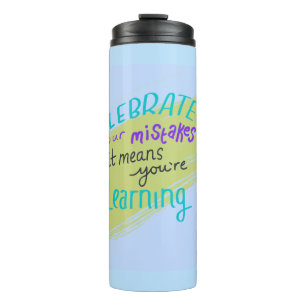 Bouteilles Isothermes Gobelet Thermique Bleu Citation Motivationnelle