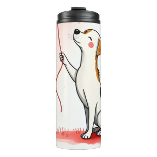 Bouteilles Isothermes Gobelet Thermique Chien Chiens Rouges Cœurs