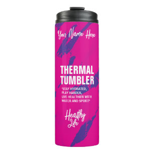 Bouteilles Isothermes Gobelet Thermique Rose Bleu Brosse 