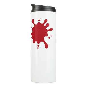 Bouteilles Isothermes Gobelet Thermique Splash Rouge Personnalisé 16 oz