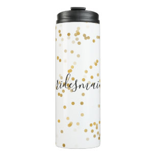 Bouteilles Isothermes Gold Glam Confetti Bridesmaid