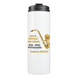 Bouteilles Isothermes Gold Saxophone Player Groupe personnalisé