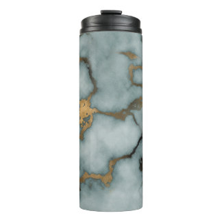 Bouteilles Isothermes Golden Vein Marble  Ocean Mist Thermal Tumbler