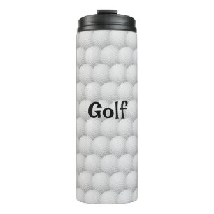 Bouteilles Isothermes Golf Balls Résumé Conception Tumbler Thermal