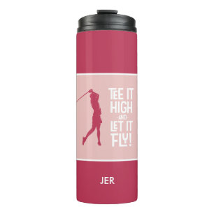 Bouteilles Isothermes Golf Sports Humour Citation mignonne Magenta Rouge