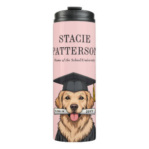 Bouteilles Isothermes Graduation personnalisée mignon Golden Retriever C