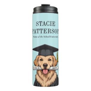 Bouteilles Isothermes Graduation personnalisée mignon Golden Retriever C