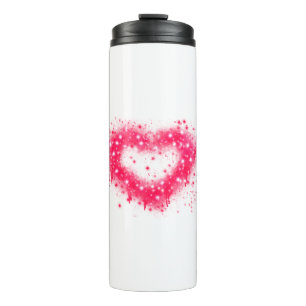 Bouteilles Isothermes Graffiti spray peinture rose coeur brillant