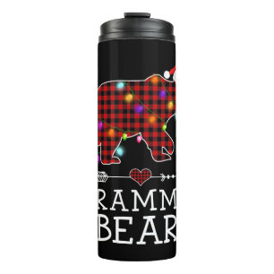 Bouteilles Isothermes Grammy Bear Christmas Pajama Red Plaid