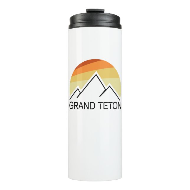 Bouteilles Isothermes Grand Teton Wyoming Retro (Devant)