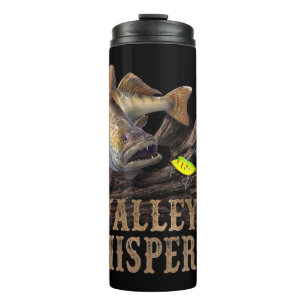 Bouteilles Isothermes Grand Walleye Avec Dessin De Lure De Pêche : Walle