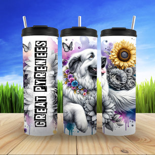 Bouteilles Isothermes Grande Pyrénées Floral Adorment