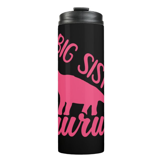 Bouteilles Isothermes Grande soeur Saurus en rose (Devant)
