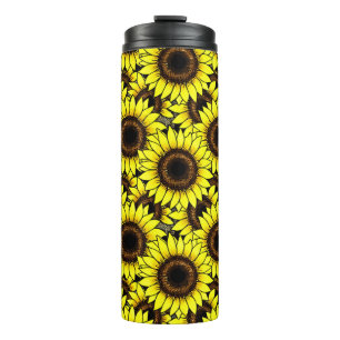 Bouteilles Isothermes Grands tournesols jaune doré