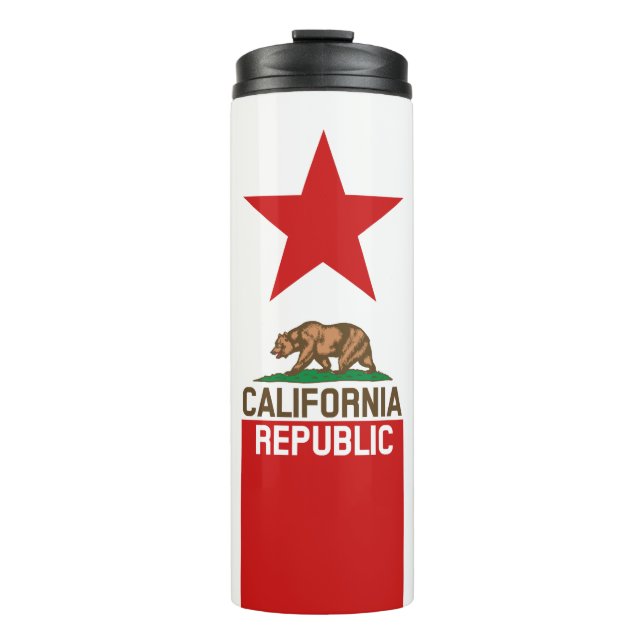 Bouteilles Isothermes Graphique Drapeau d'état de Californie dynamique s (Devant)