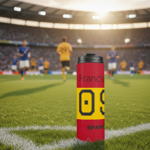 Bouteilles Isothermes Graphique personnalisé d'athlète de football natio