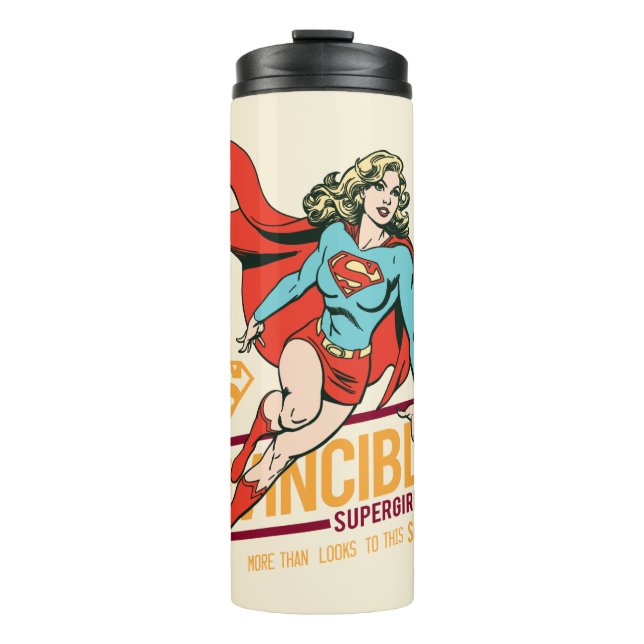 Bouteilles Isothermes Graphique rétro-invincible Supergirl (Devant)