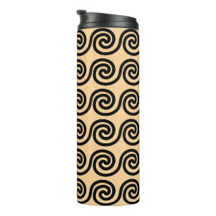 Bouteilles Isothermes Grec Meander Key Waves Motif Brown