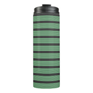 Bouteilles Isothermes Green and charcoal five stripes pattern
