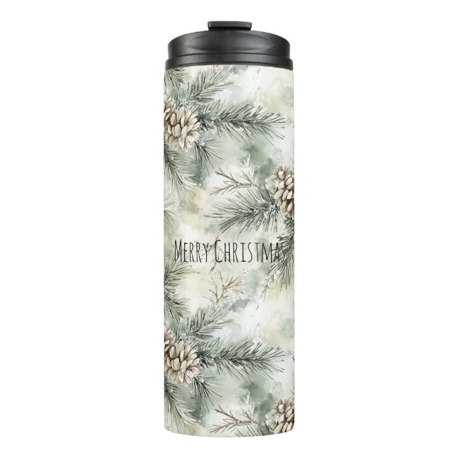 Bouteilles Isothermes Green  Pine Cones Christmas (Devant)