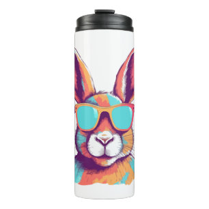 Bouteilles Isothermes Greg le lapin avec des lunettes