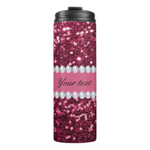 Bouteilles Isothermes Gros Parties scintillant et diamants roses chauds