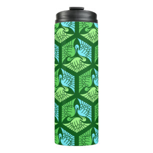 Bouteilles Isothermes Grues japonaises, Jade Green et Bleu clair