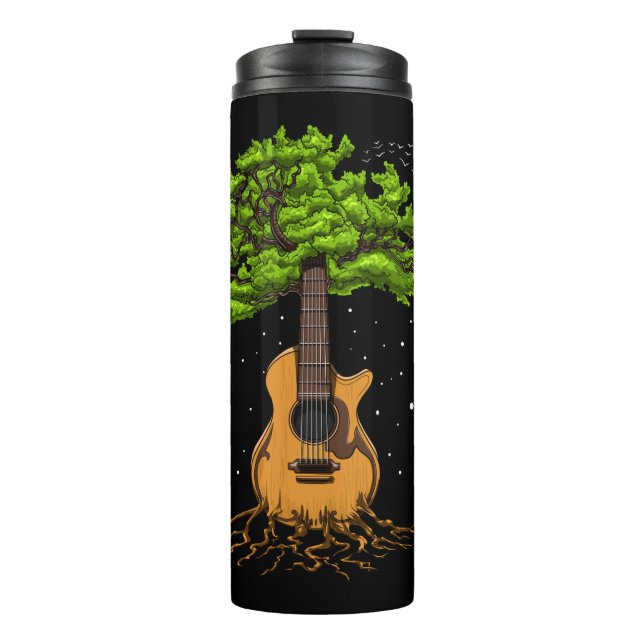 Bouteilles Isothermes Guitare Acoustique Arbre De Vie (Devant)