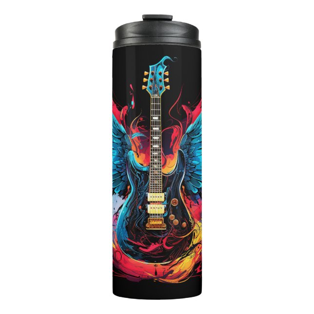 Bouteilles Isothermes Guitare avec ailes (Devant)