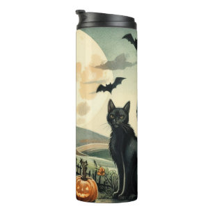 Bouteilles Isothermes Halloween/Automne/Automne/citrouille/chat