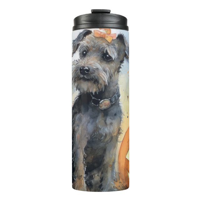 Bouteilles Isothermes Halloween Chesapeake Bay Terrier Avec Citrouilles (Devant)
