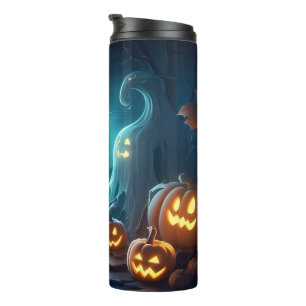 Bouteilles Isothermes Halloween Citrouille brillant