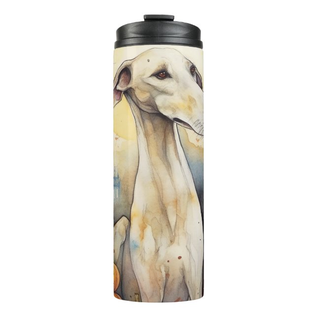 Bouteilles Isothermes Halloween Greyhound Avec La Peur Citrouille (Devant)
