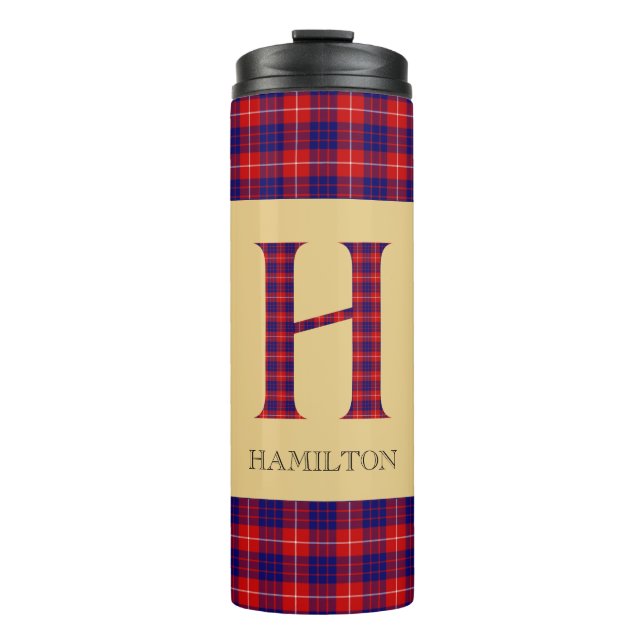 Bouteilles Isothermes Hamilton Tartan Monogramme H (Devant)