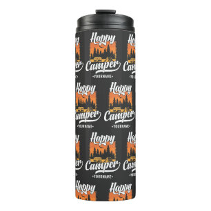 Bouteilles Isothermes Happy Camper Camping Randonnée Voyage Caravan Life