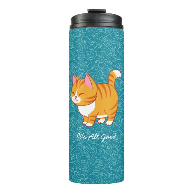 Bouteilles Isothermes Happy Cat Personnalisé (Devant)