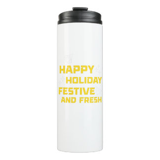 Bouteilles Isothermes Happy Holiday, Festive and Fresh