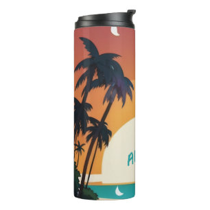 Bouteilles Isothermes Hawaiian/Aloha/Tropical/plage