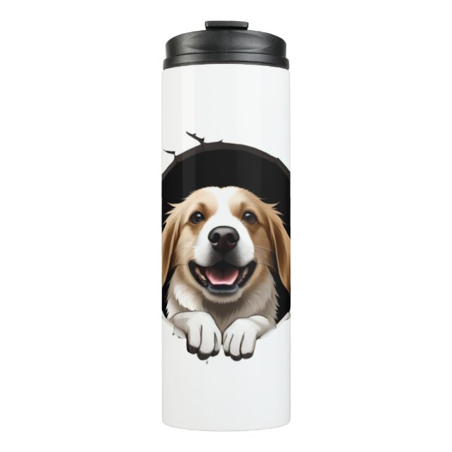 Bouteilles Isothermes Heureux chien (Devant)