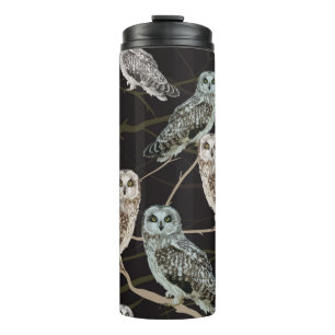 Bouteilles Isothermes hibou assis sur une branche