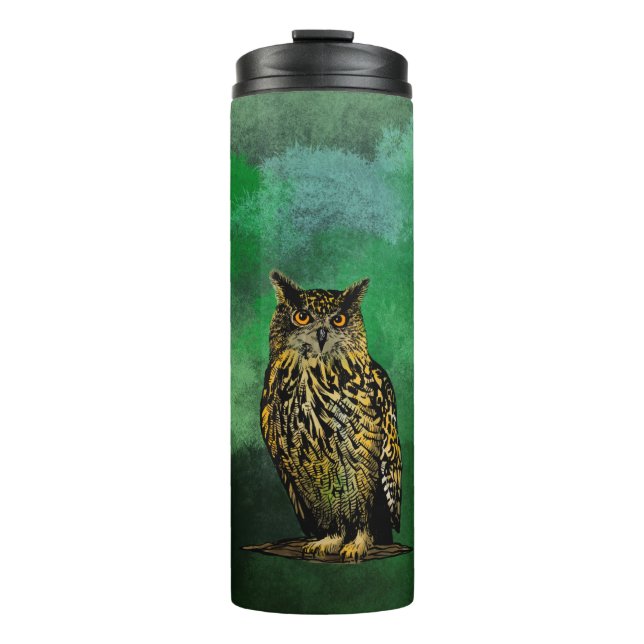 Bouteilles Isothermes hibou de l'aigle (Devant)