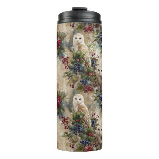 Bouteilles Isothermes Hibou Floral Envoûtant