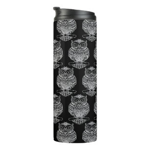Bouteilles Isothermes Hibou (noir) - Tumbler Thermique