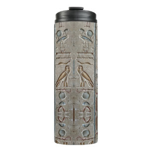 Bouteilles Isothermes Hiéroglyphes des pharaons de l'Égypte antique Text
