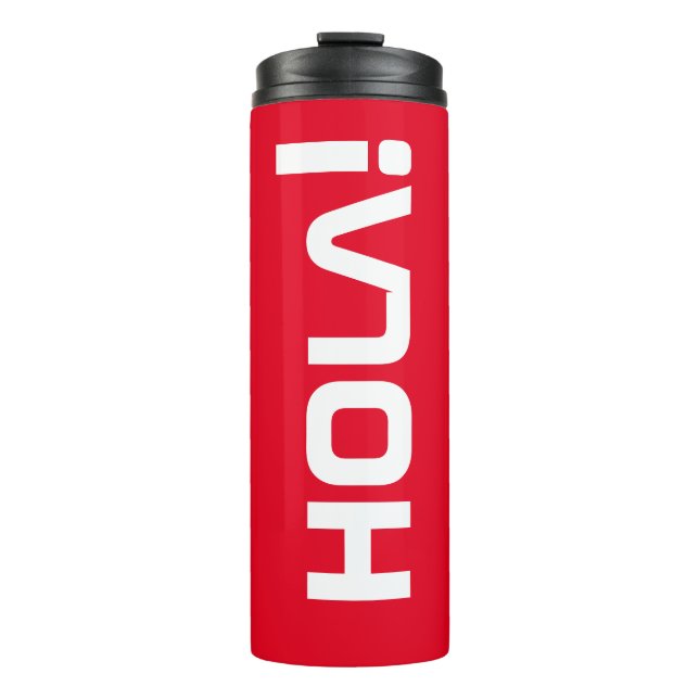 Bouteilles Isothermes hola ! rouge (Devant)