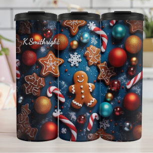 Bouteilles Isothermes Hommes en pain d'épice de biscuits de fêtes