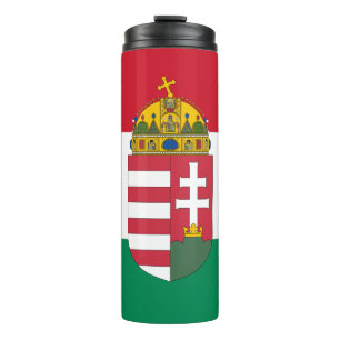 Bouteilles Isothermes Hongrie Travel Mug, drapeau patriotique hongrois
